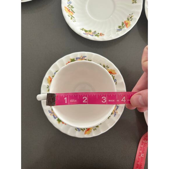 AYNSLEY COTTAGE GARDEN FINE BONE TEA CUP/SAUCER SET OF 8-TOTAL 20 PIECES - Picture 14 of 16